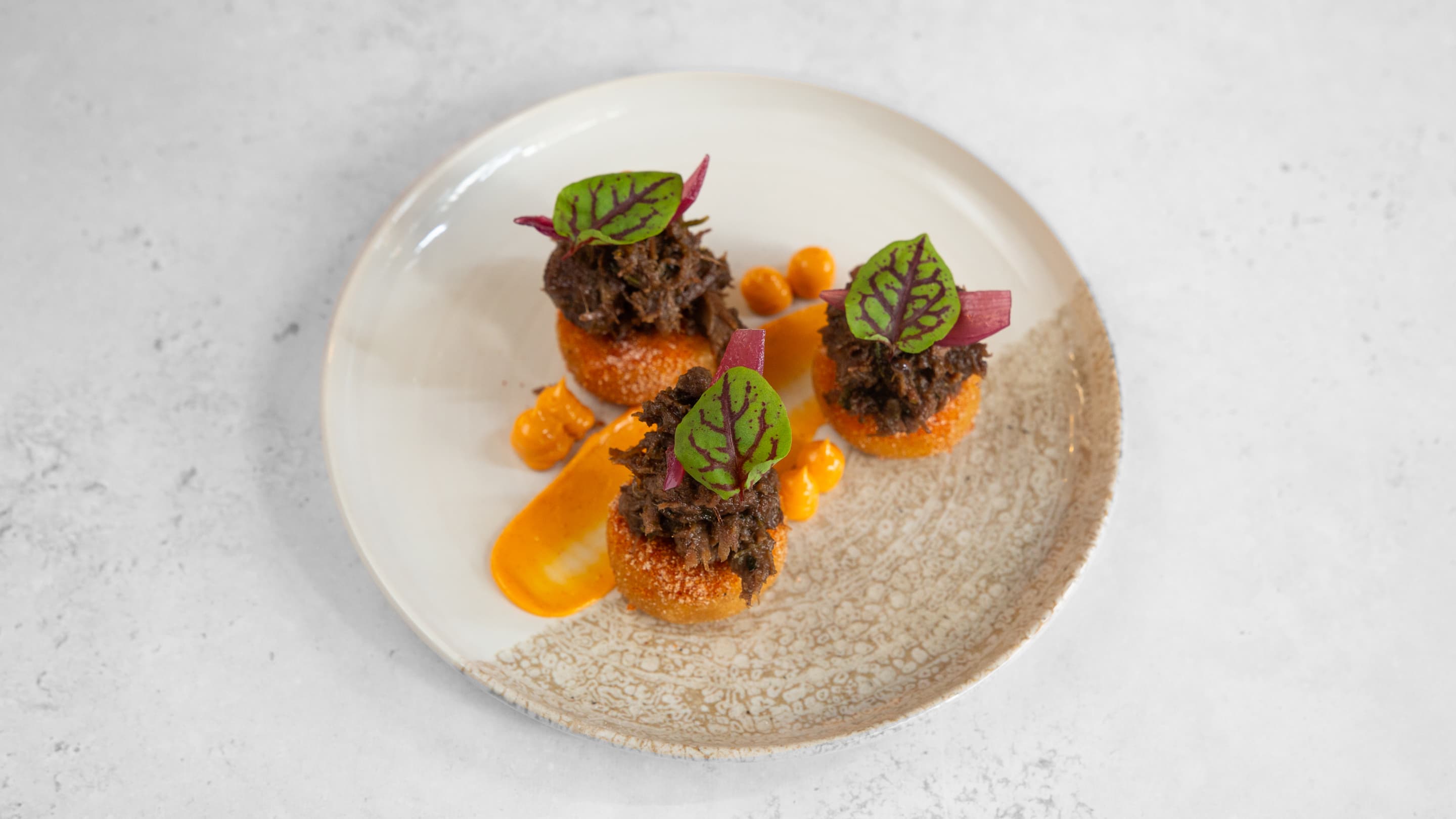 Ox cheek doughnuts